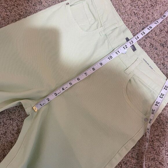 DL1961 Size 28 Hepburn Wide Leg High Rise Vintage Jean Limeade Green Neon 80s - Picture 13 of 14